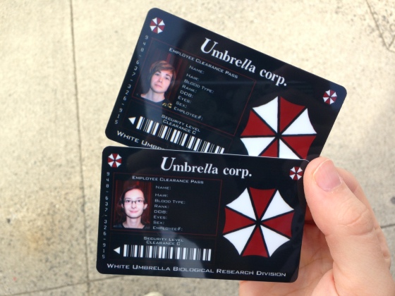 Officially employees of the Umbrella Corporation!